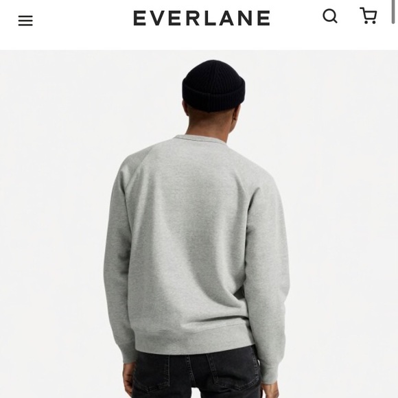 NWT Everlane French Terry Crew - Picture 3 of 8